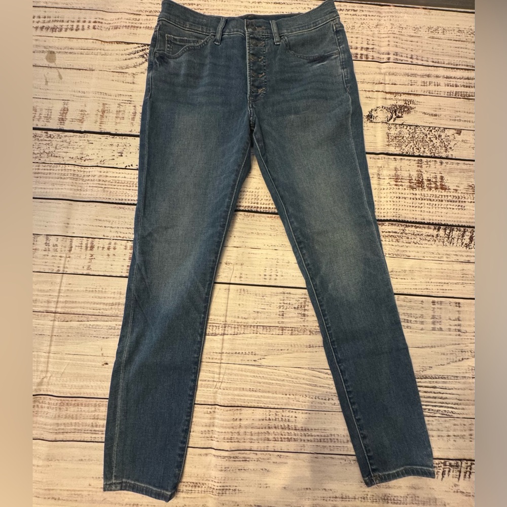 Express Women's Dark Blue Skinny Jeans